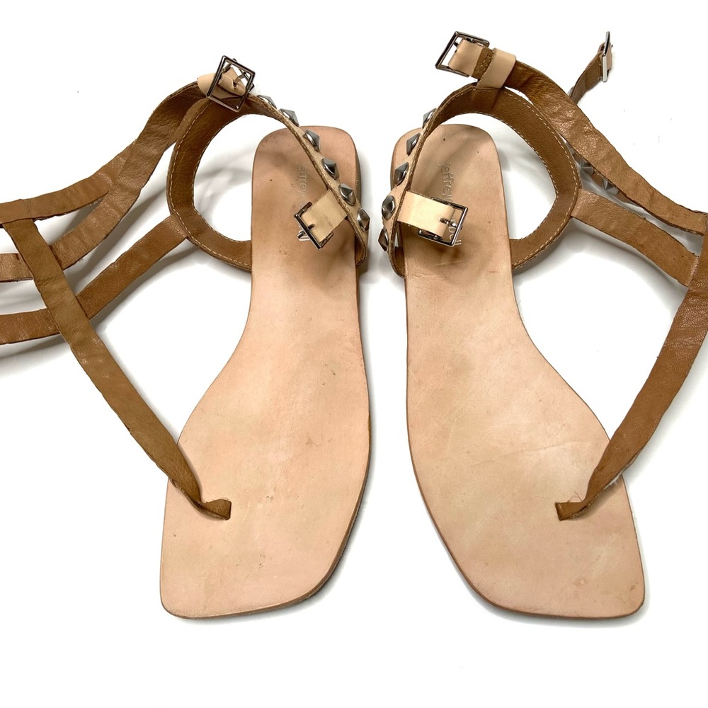 JEFFREY CAMPBELL Silver Studded Leather Gladiator Sandal - Picture 2 of 16